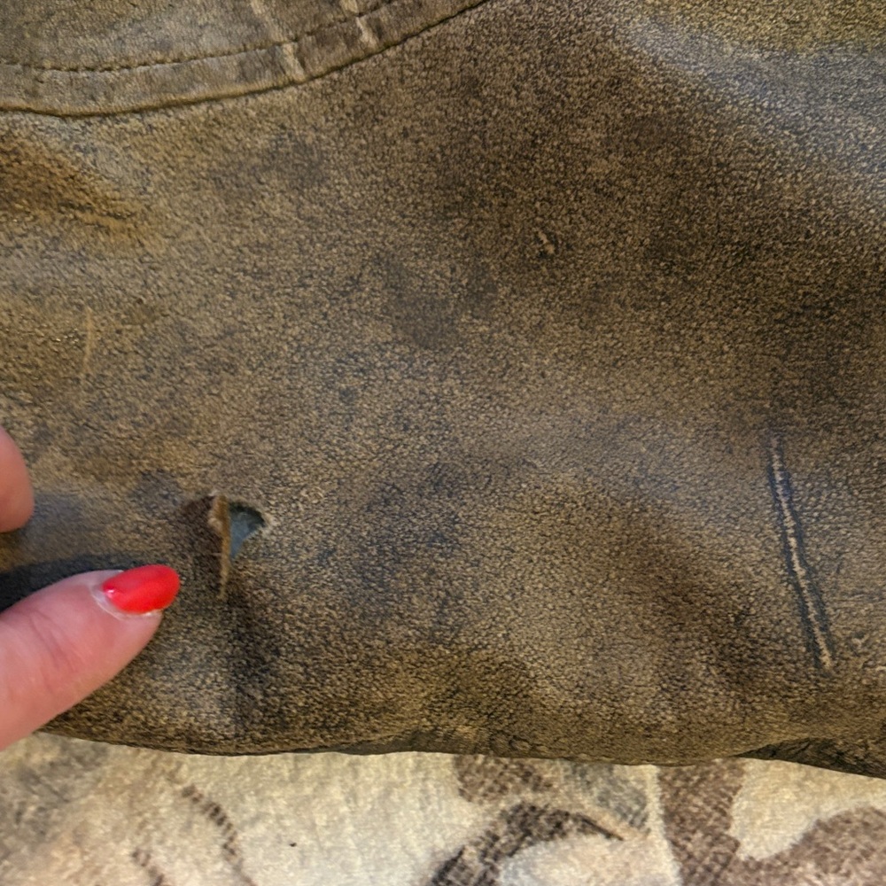 RARE Vintage Genuine leather aviation flight Bomber Jacket Learsi International - Picture 13 of 16